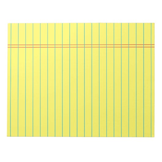 Uni Lined Writing 40 Sheets 8,5 x 11 Notizblock (Vorderseite)