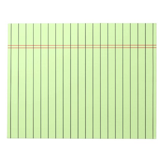 Uni Lined Writing 40 Sheets 8,5 x 11 Notizblock (Vorderseite)