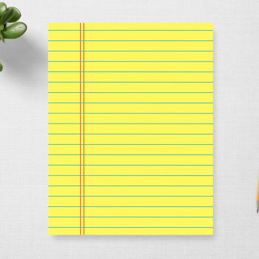 Uni Lined Writing 40 Sheets 8,5 x 11 Notizblock