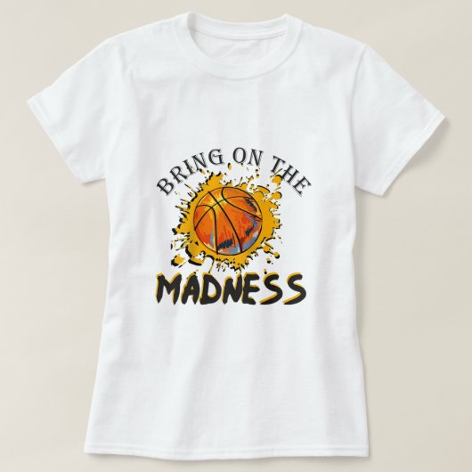 Uni Madness März Basketball Madn T-Shirt (Design vorne)