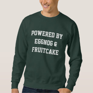 Uni mit Eggnog Weihnachtsmann-Pullover Sweatshirt