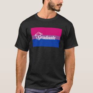 Uni mit Hochschulabschluss Bisexuelle Stolperflagg T-Shirt