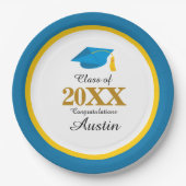 Uni oder Abschluss in der Hochschule Pappteller (Vorderseite)