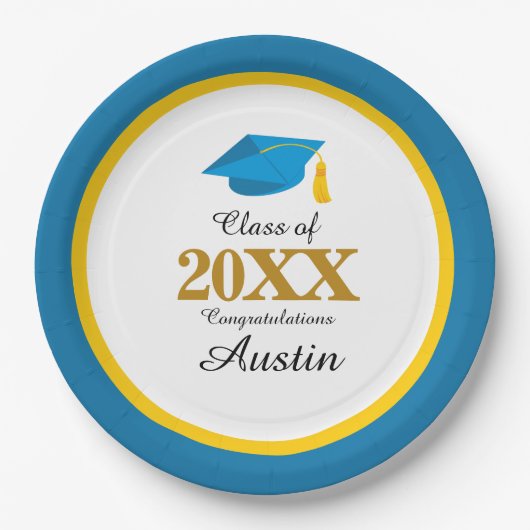 Uni oder Abschluss in der Hochschule Pappteller (Vorderseite)