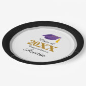 Uni oder Abschluss in der Hochschule Pappteller (Schrägansicht)