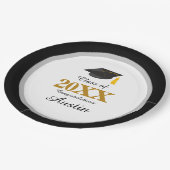 Uni oder Abschluss in der Hochschule Pappteller (Schrägansicht)