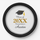 Uni oder Abschluss in der Hochschule Pappteller (Vorderseite)