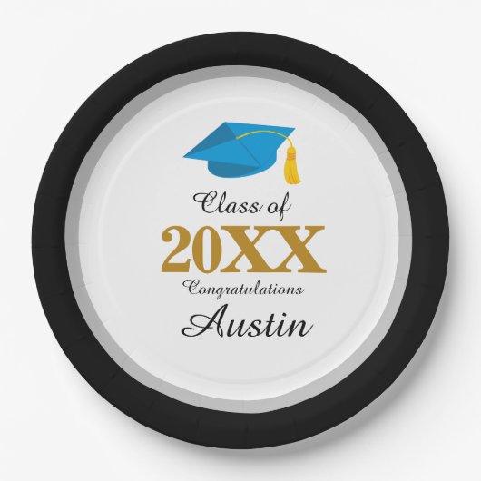 Uni oder Abschluss in der Hochschule Pappteller (Vorderseite)