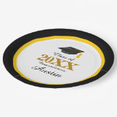 Uni oder Abschluss in der Hochschule Pappteller (Schrägansicht)