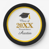 Uni oder Abschluss in der Hochschule Pappteller (Vorderseite)