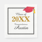 Uni oder Abschluss in der Hochschule Serviette (Vorderseite)