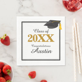 Uni oder Abschluss in der Hochschule Serviette