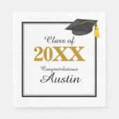 Uni oder Abschluss in der Hochschule Serviette (Vorderseite)