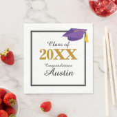 Uni oder Abschluss in der Hochschule Serviette (Beispiel)