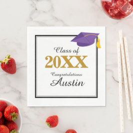 Uni oder Abschluss in der Hochschule Serviette