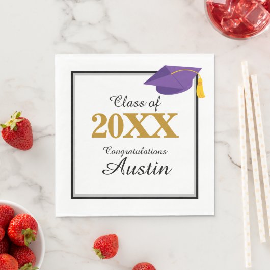 Uni oder Abschluss in der Hochschule Serviette (Beispiel)