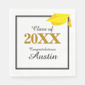 Uni oder Abschluss in der Hochschule Serviette (Vorderseite)