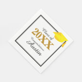 Uni oder Abschluss in der Hochschule Serviette (Ecke)