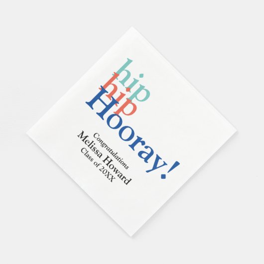 Uni oder Abschluss in der Hochschule Serviette (Ecke)