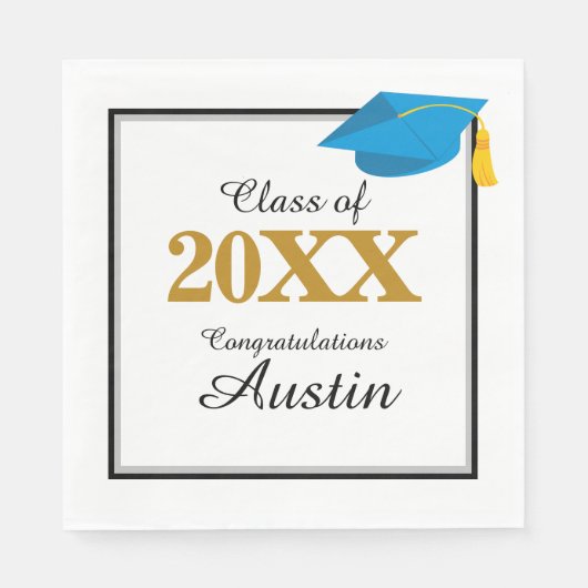 Uni oder Abschluss in der Hochschule Serviette (Vorderseite)