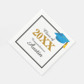 Uni oder Abschluss in der Hochschule Serviette (Ecke)