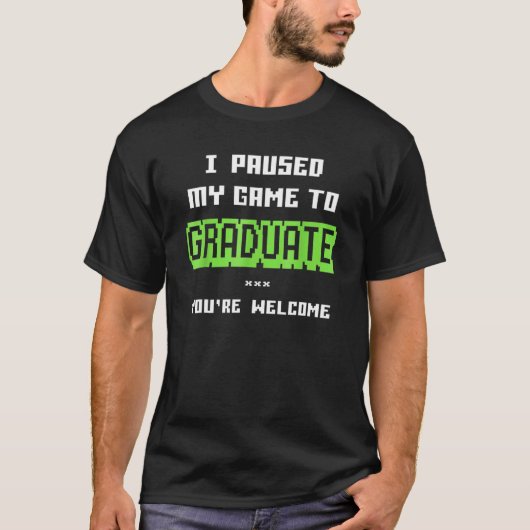 Uni oder High School 2019 Gamer Abschluss T-Shirt (Vorderseite)
