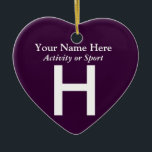 Uni oder hohe Schulabbrecherquote Keramik Ornament<br><div class="desc">Klicken Sie auf "Anpassen",  um dieses Geschenk mit Ihrem eigenen Hintergrund und Schriftart-Farbschemas zu personalisieren.</div>