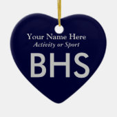 Uni oder hohe Schulabbrecherquote Keramik Ornament (Vorne)