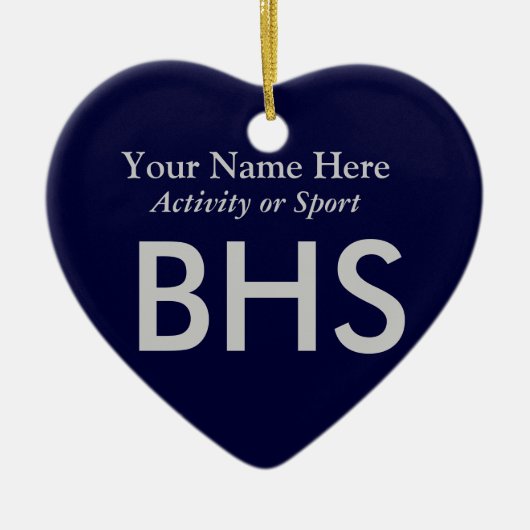 Uni oder hohe Schulabbrecherquote Keramik Ornament (Vorne)