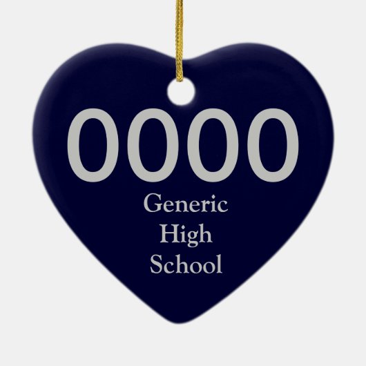 Uni oder hohe Schulabbrecherquote Keramik Ornament (Hinten)