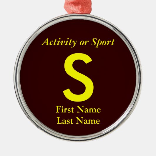 Uni oder hohe Schulabbrecherquote Silbernes Ornament (Vorne)