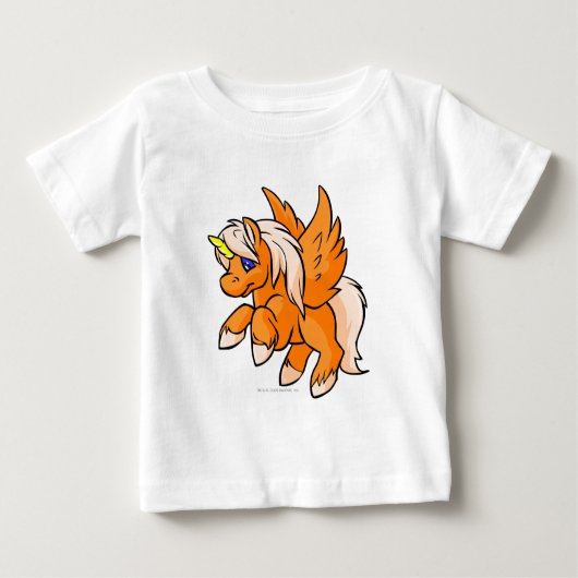 Uni Orange Baby T-shirt (Vorderseite)