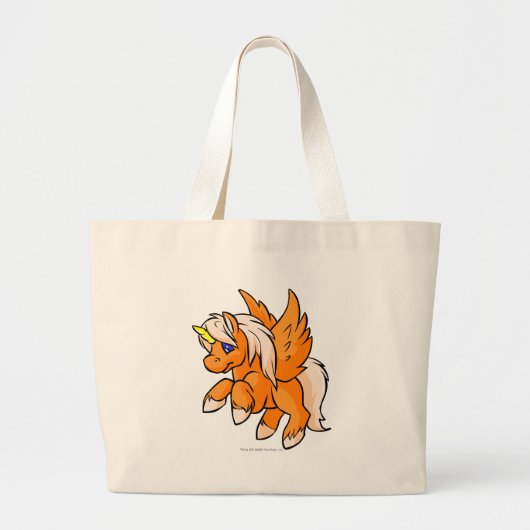 Uni Orange Jumbo Stoffbeutel (Vorne)