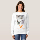 Uni Pet Foto Monogramm | Tierliebhaber Sweatshirt (Vorne ganz)