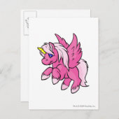 Uni Pink Postkarte (Vorne/Hinten)