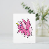 Uni Pink Postkarte (Stehend Vorderseite)