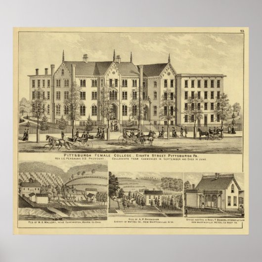 Uni Pittsburgh Poster (Vorne)