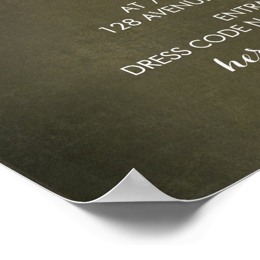 Uni Poster Prom Rustikale Bäume Wald (Ecke)