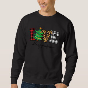 Uni Professor Liebe Weihnachtsfamilie Pajamas Fa Sweatshirt