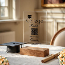 Uni QR-Code Minimalistischer Schwarzer Text