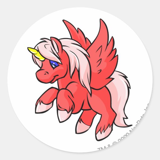 Uni Red Runder Aufkleber (Vorderseite)