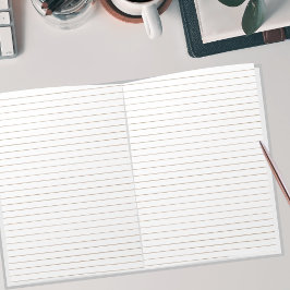 Uni Regel Braunblatt Papier Landschaft 11 x 8,5 Notizblock