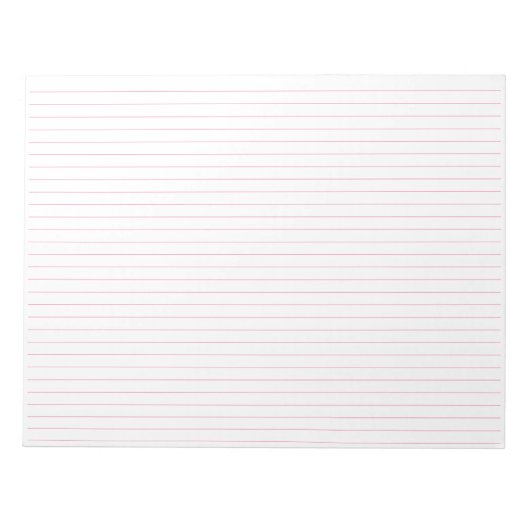 Uni Regel Rosa gestrichenes Papier Landschaft 11 x Notizblock (Vorderseite)