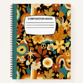 Uni regierte Pilzkomposition Notizblock (Vorderseite)