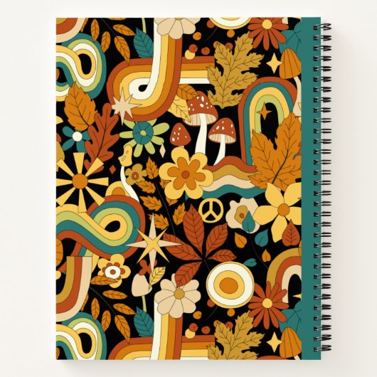 Uni regierte Pilzkomposition Notizblock (Rückseite)