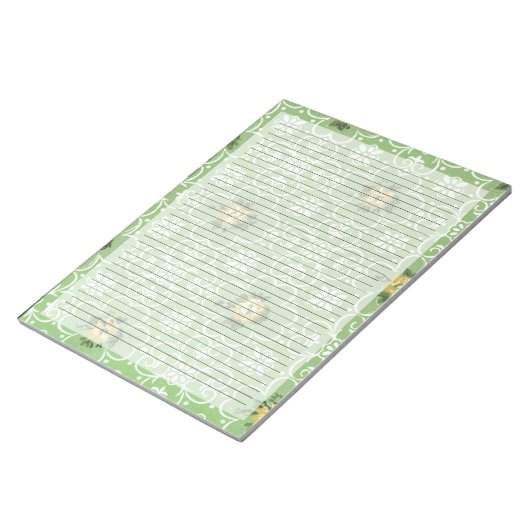 Uni regulierte Retro 60er Green Mitte Jahrhundert Notizblock (angewinkelt)