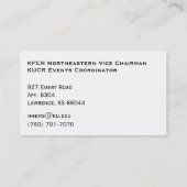 Uni-Republikaner Visitenkarte (Rückseite)