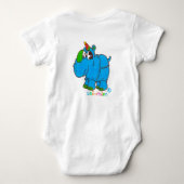 Uni-Rhino One Piece Baby Strampler (Rückseite)