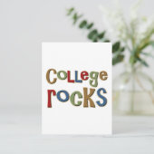 Uni Rocks Postkarte (Stehend Vorderseite)