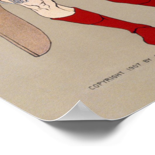 Uni Rowing Club, Edward Penfield Poster (Ecke)